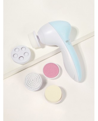 Multifunction Electronic Facial Cleansing Brush Set 6pack