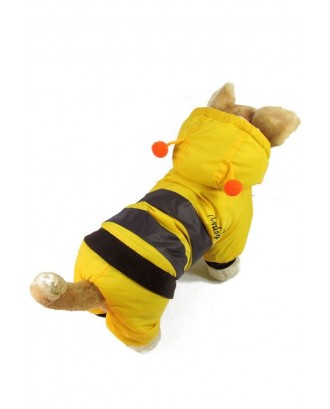 Yellow Striped Cute Bee Pet Dog Apparel