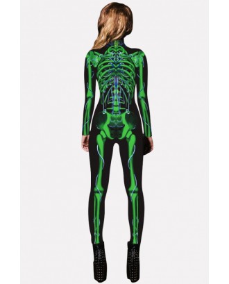 Green Skeleton Adults Halloween Apparel