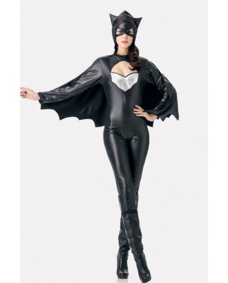 Black Faux Leather Batwoman Adults Halloween Apparel