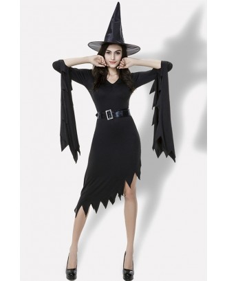 Black Witch Dress Halloween Apparel