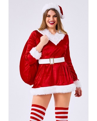 Red Santas Dress Christmas Cosplay Apparel
