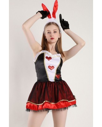 Black Halter Dress Bunny Girl Beautiful Cosplay Apparel