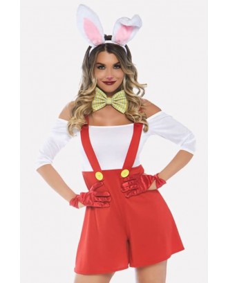 Red-white Bunny Cosplay Apparel
