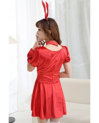 Red Bunny Girl Beautiful Dress