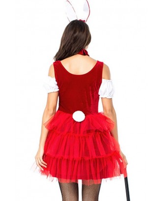 Red Tulle Dress Fantasy Bunny Apparel