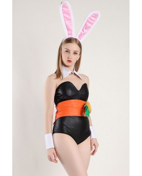 Black Beautiful Bodysuit Bunny Cosplay Apparel